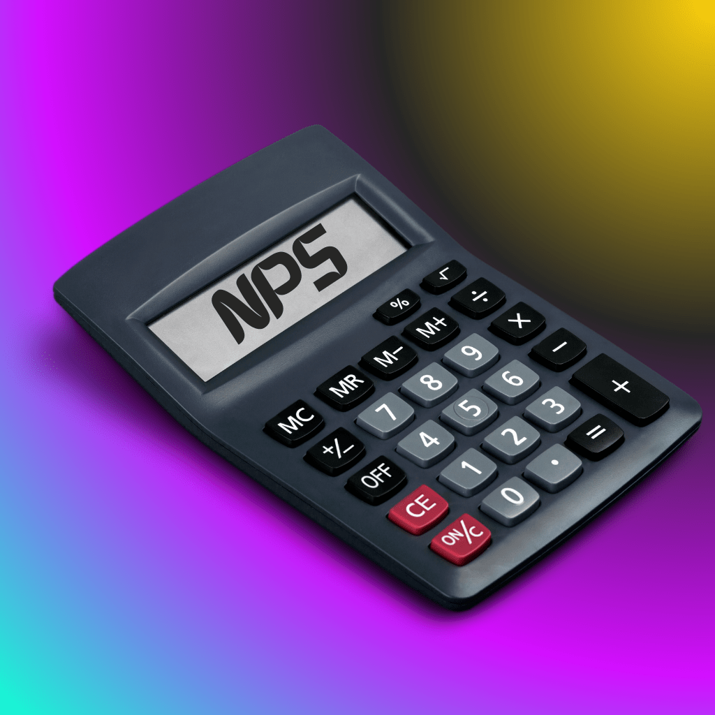 Calculator showing the letters NPS in the display.